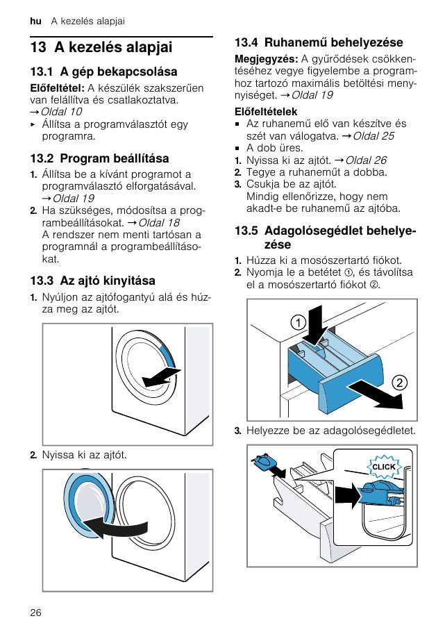 A(z) Bosch WAN28170BY eredeti dokumentumának 26. oldala