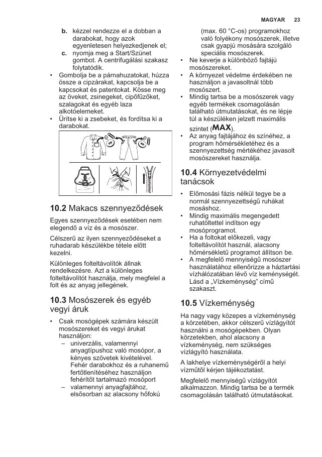 A(z) Electrolux EW6T3262H eredeti dokumentumának 23. oldala