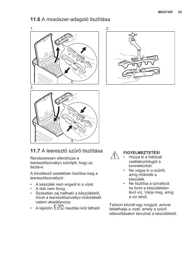 A(z) Electrolux EW6T3262H eredeti dokumentumának 25. oldala