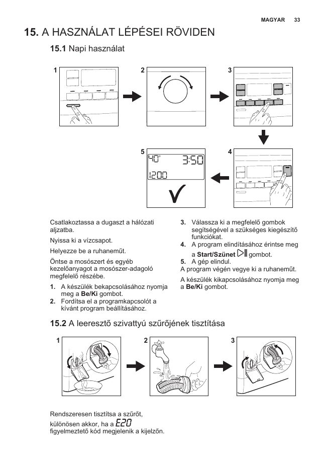 A(z) Electrolux EW6T3262H eredeti dokumentumának 33. oldala