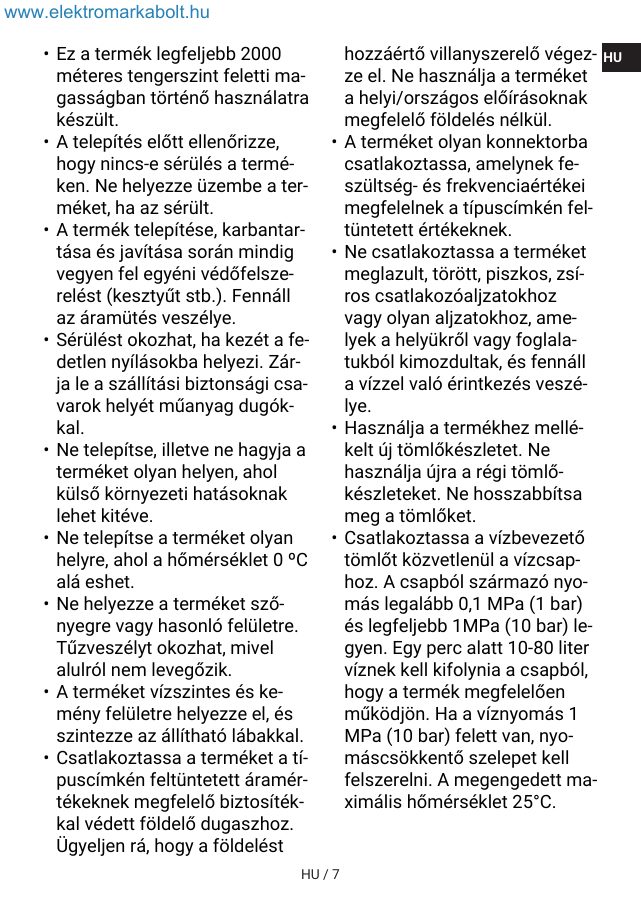 A(z) Indesit IM 762 MY TIME EE eredeti dokumentumának 7. oldala